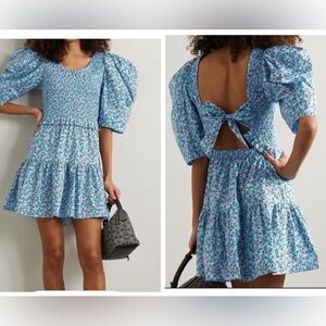 Sea New York ‘Lilly Liberty’ Blue Dress with strawberry pattern size M